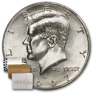 2007-D Kennedy Half Dollar 20-Coin Roll BU 2007-D Kennedy Half Dollar 20-Coin Roll BU